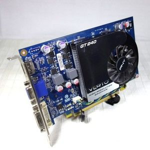 PNY Verto GeForce GT 240 GDDR5 512MB PCIe 2.0 Video Graphics Card TESTED WORKING